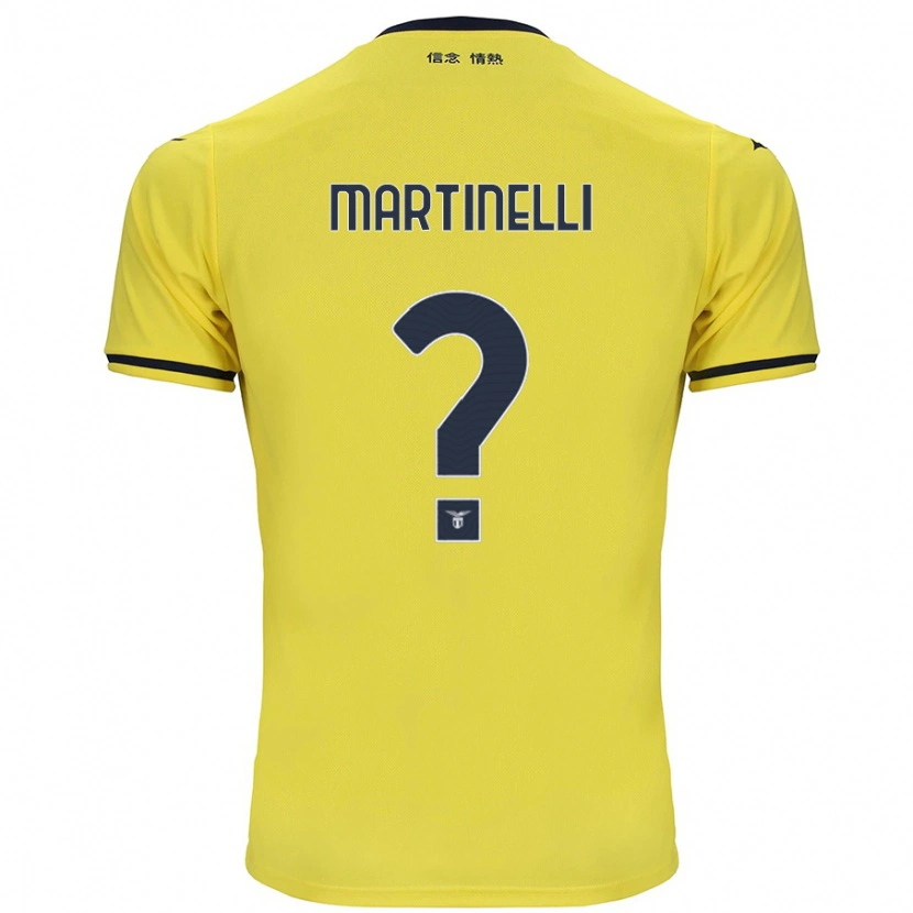 Danxen Uomo Maglia Leonardo Martinelli #0 Giallo Kit Gara Away 2024/25 Maglietta
