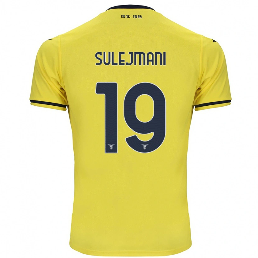 Danxen Uomo Maglia Flavio Sulejmani #19 Giallo Kit Gara Away 2024/25 Maglietta