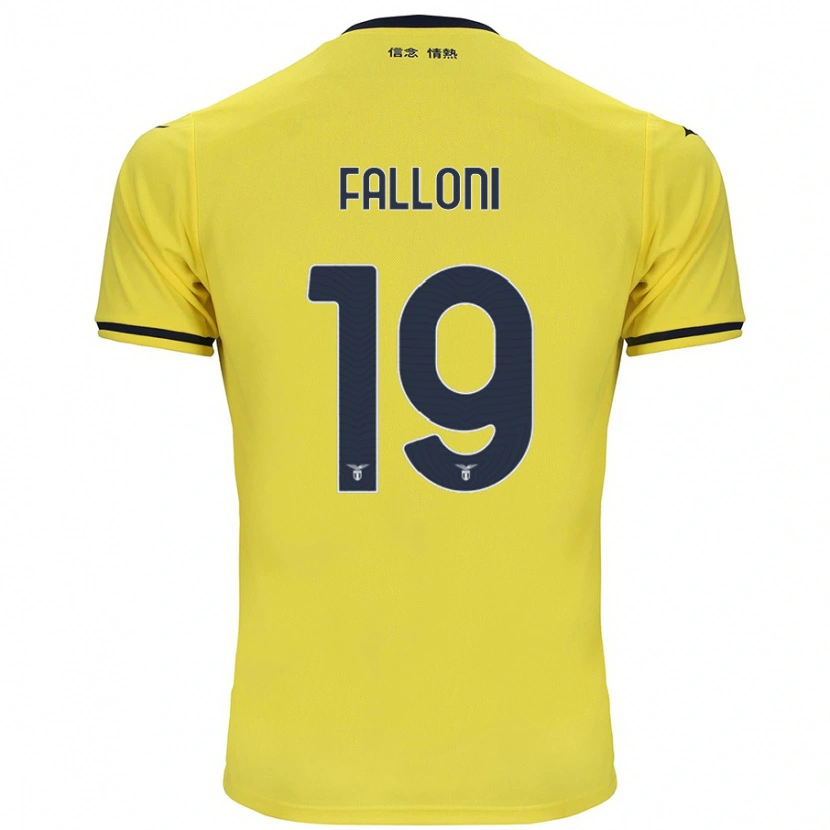 Danxen Uomo Maglia Ludovica Falloni #19 Giallo Kit Gara Away 2024/25 Maglietta