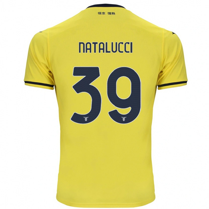 Danxen Uomo Maglia Serena Natalucci #39 Giallo Kit Gara Away 2024/25 Maglietta