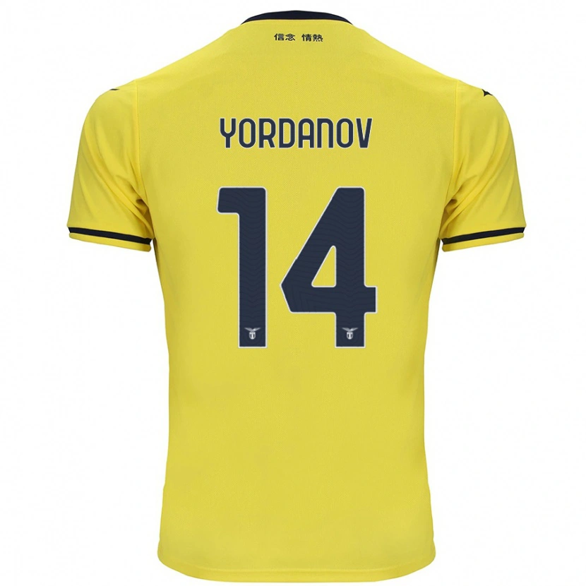 Danxen Uomo Maglia Damyan Yordanov #14 Giallo Kit Gara Away 2024/25 Maglietta