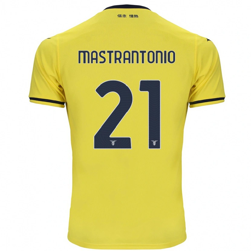 Danxen Uomo Maglia Ella Mastrantonio #21 Giallo Kit Gara Away 2024/25 Maglietta