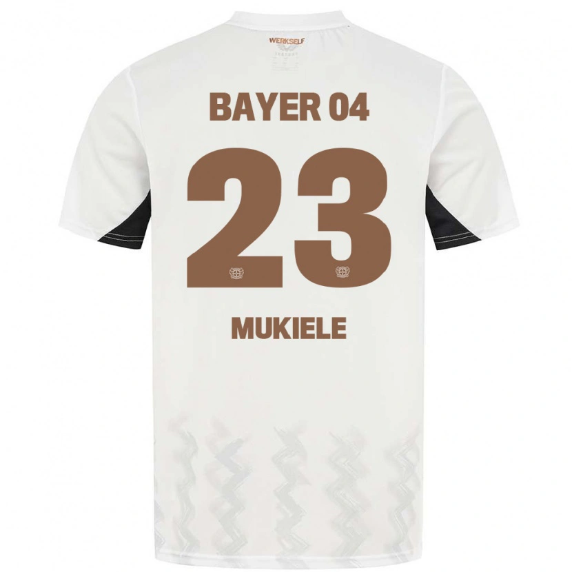 Danxen Donna Maglia Nordi Mukiele #23 Bianco Blu Rosso Kit Gara Away 2024/25 Maglietta