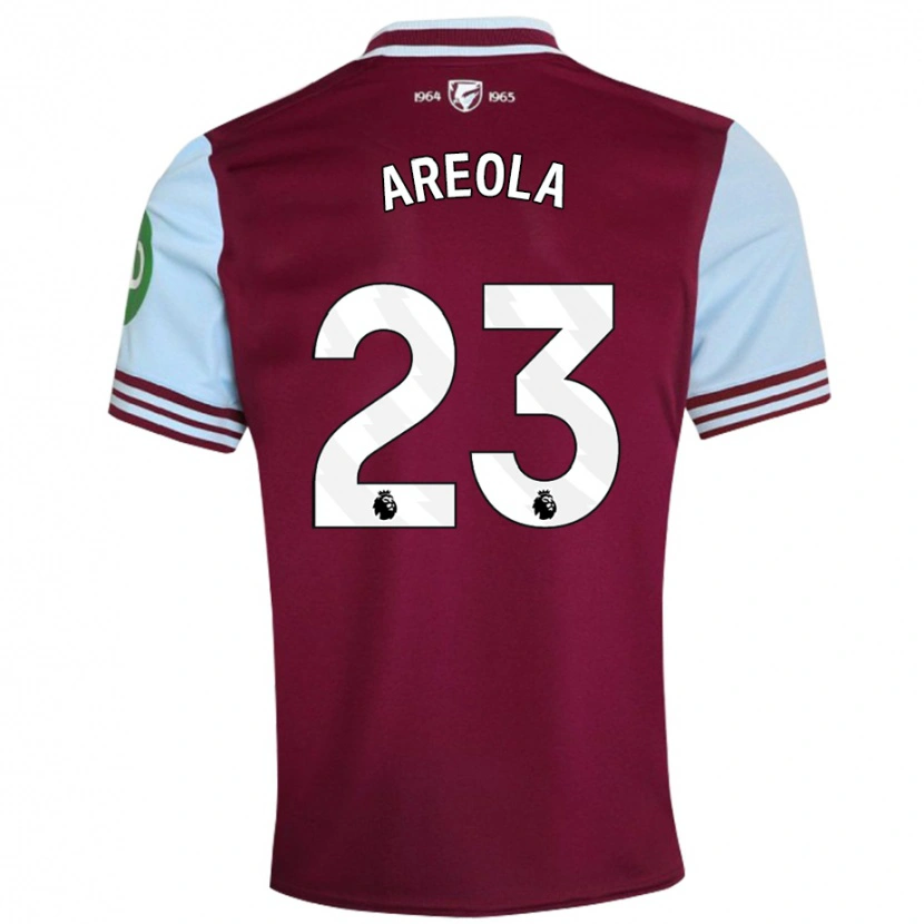 Danxen Donna Maglia Alphonse Areola #23 Rosso Scuro Kit Gara Home 2024/25 Maglietta