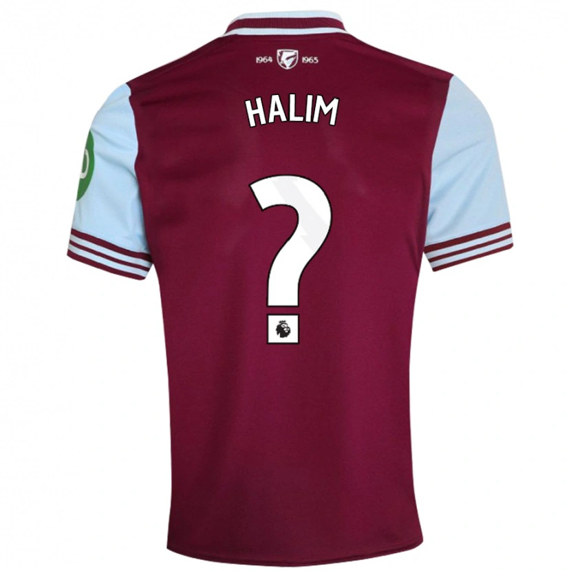 Danxen Donna Maglia Mehmet Halim #0 Rosso Scuro Kit Gara Home 2024/25 Maglietta