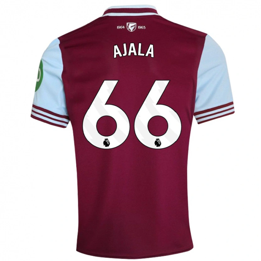 Danxen Donna Maglia Joshua Ajala #66 Rosso Scuro Kit Gara Home 2024/25 Maglietta