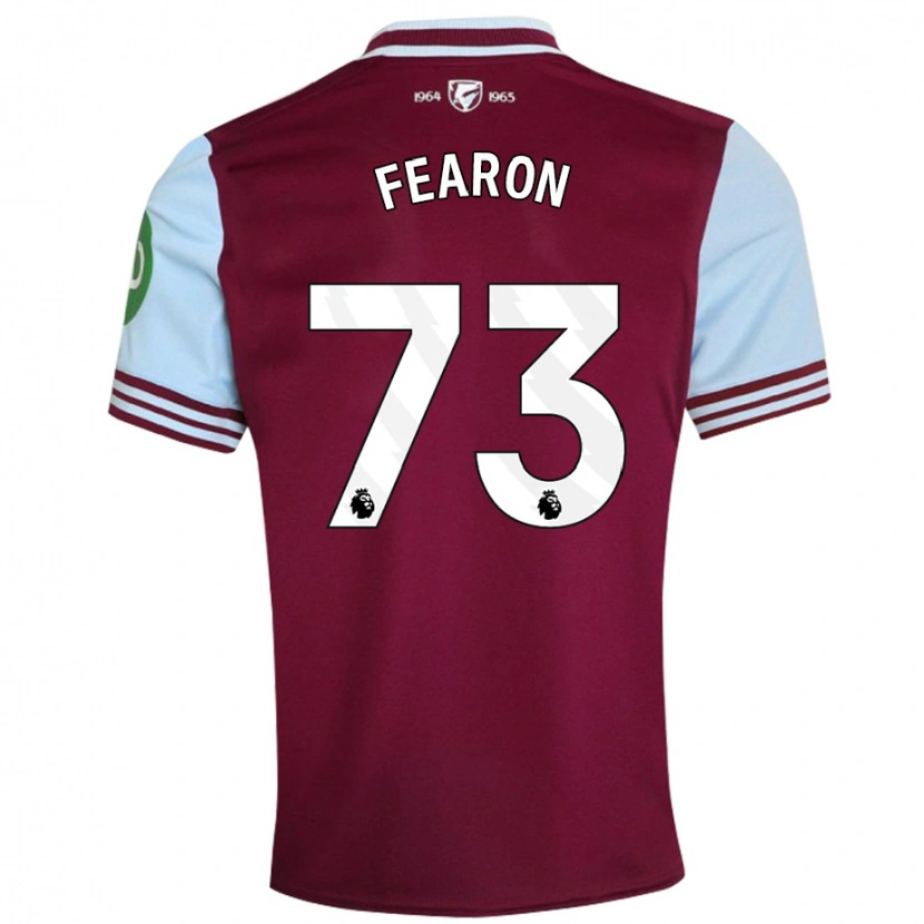 Danxen Donna Maglia Preston Fearon #73 Rosso Scuro Kit Gara Home 2024/25 Maglietta