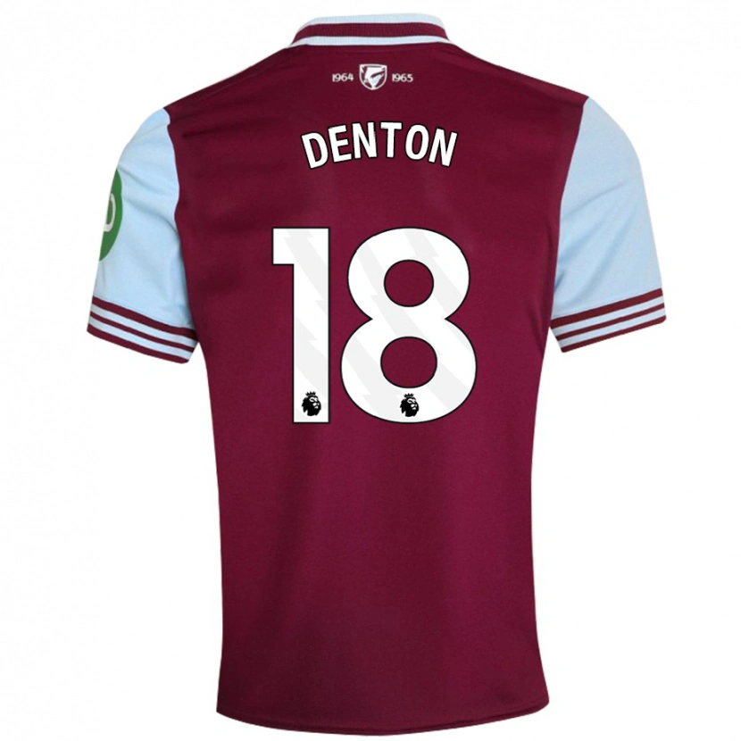 Danxen Donna Maglia Anouk Denton #18 Rosso Scuro Kit Gara Home 2024/25 Maglietta