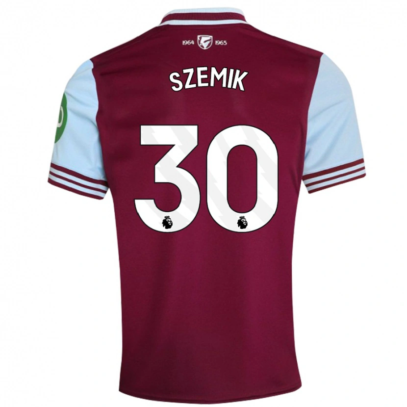 Danxen Donna Maglia Kinga Szemik #30 Rosso Scuro Kit Gara Home 2024/25 Maglietta