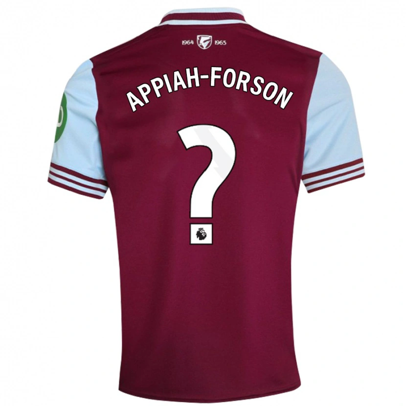Danxen Donna Maglia Keenan Appiah-Forson #0 Rosso Scuro Kit Gara Home 2024/25 Maglietta