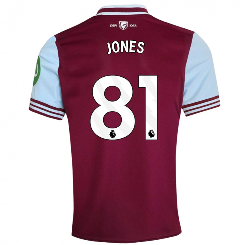 Danxen Donna Maglia Liam Jones #81 Rosso Scuro Kit Gara Home 2024/25 Maglietta