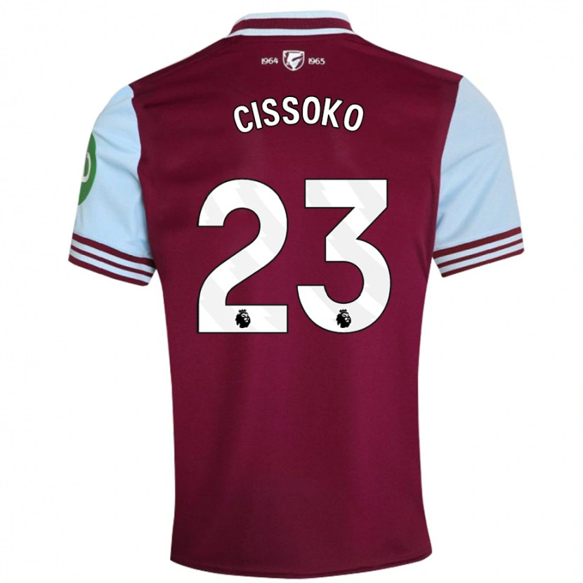 Danxen Donna Maglia Hawa Cissoko #23 Rosso Scuro Kit Gara Home 2024/25 Maglietta