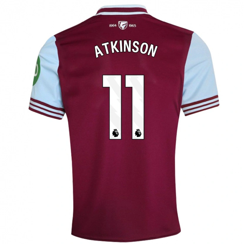 Danxen Donna Maglia Izzy Atkinson #11 Rosso Scuro Kit Gara Home 2024/25 Maglietta