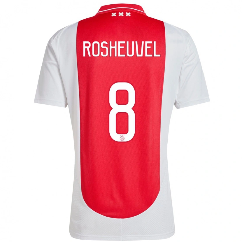 Danxen Donna Maglia Darren Rosheuvel #8 Rosso Bianco Kit Gara Home 2024/25 Maglietta