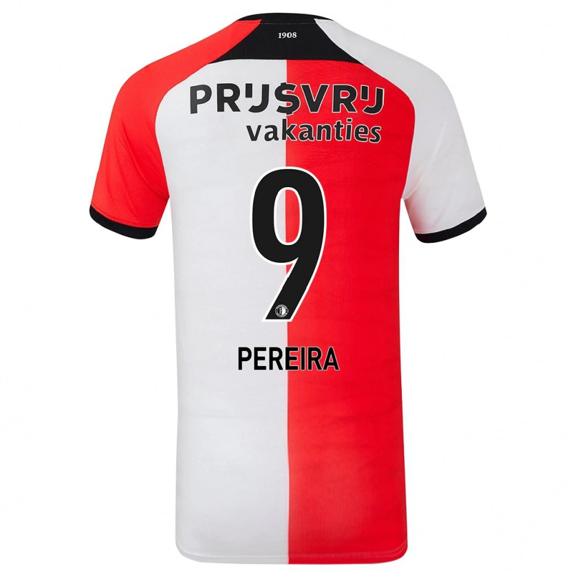 Danxen Donna Maglia Danilo Pereira #9 Rosso Bianco Kit Gara Home 2024/25 Maglietta