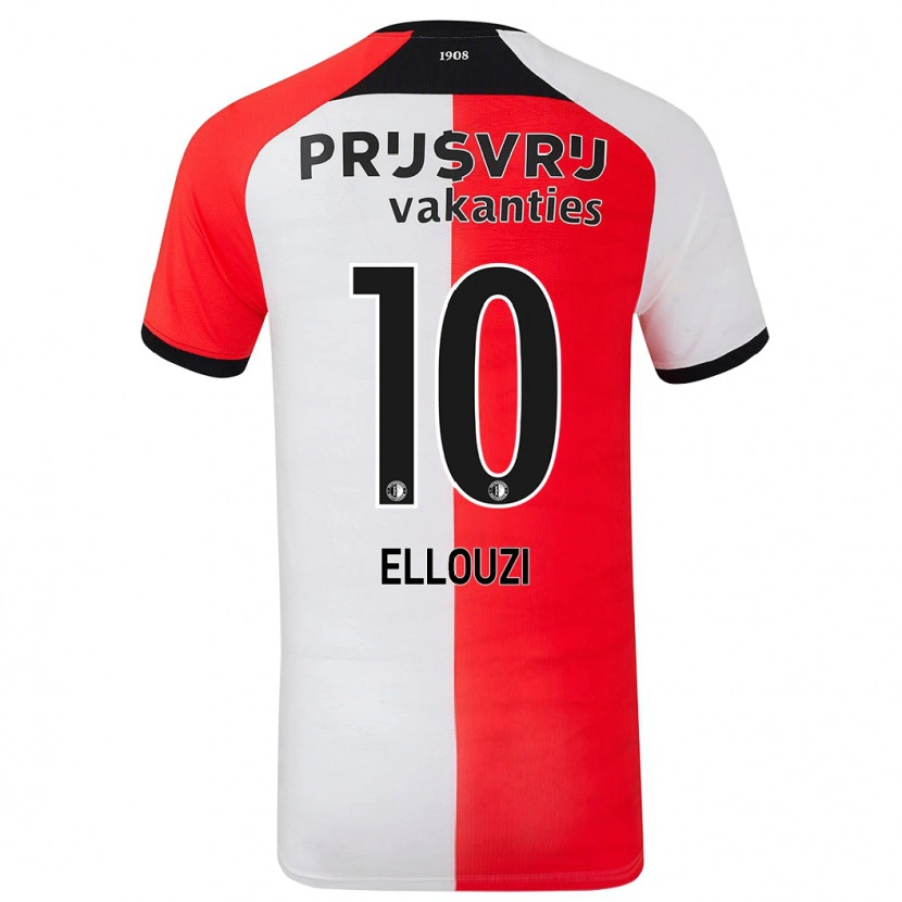 Danxen Donna Maglia Sabrine Ellouzi #10 Rosso Bianco Kit Gara Home 2024/25 Maglietta