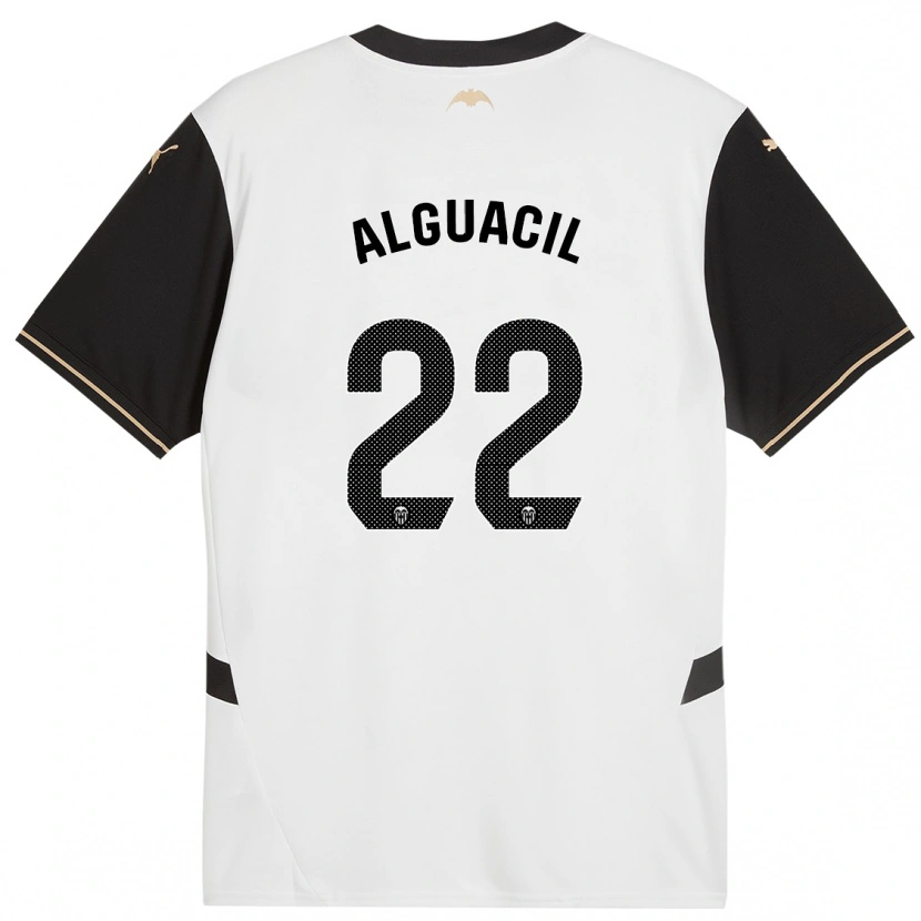 Danxen Donna Maglia Ainhoa Alguacil #22 Bianco Nero Kit Gara Home 2024/25 Maglietta