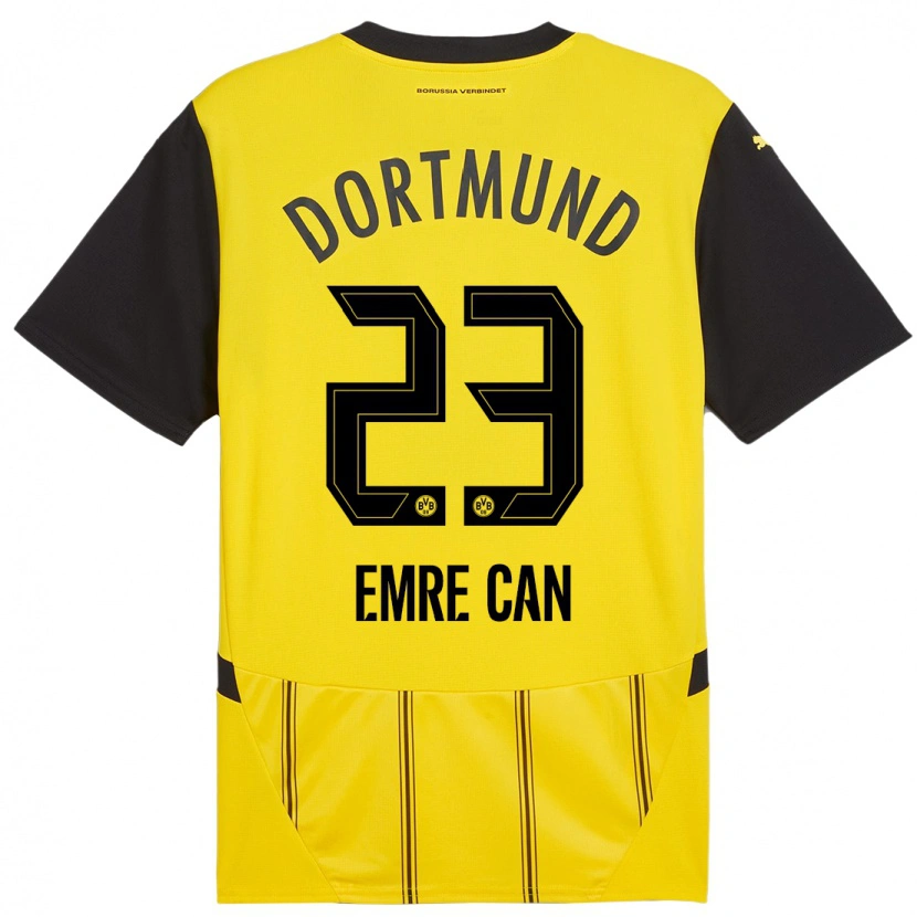 Danxen Donna Maglia Emre Can #23 Giallo Nero Kit Gara Home 2024/25 Maglietta