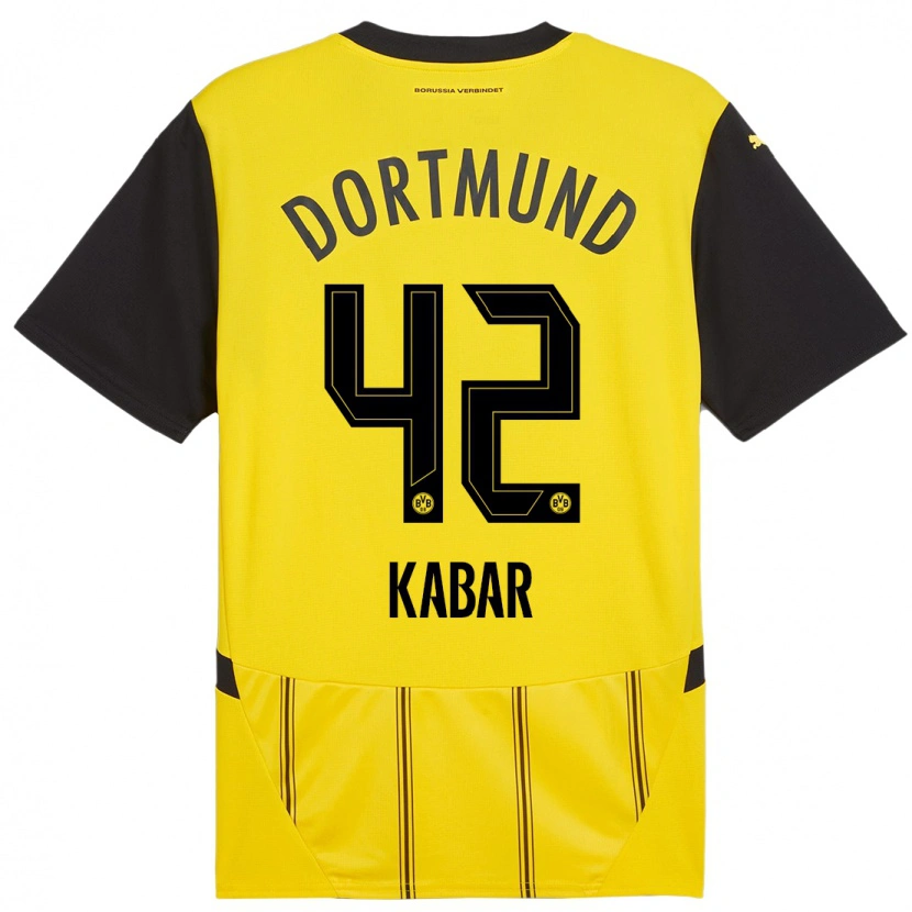 Danxen Donna Maglia Almugera Kabar #42 Giallo Nero Kit Gara Home 2024/25 Maglietta