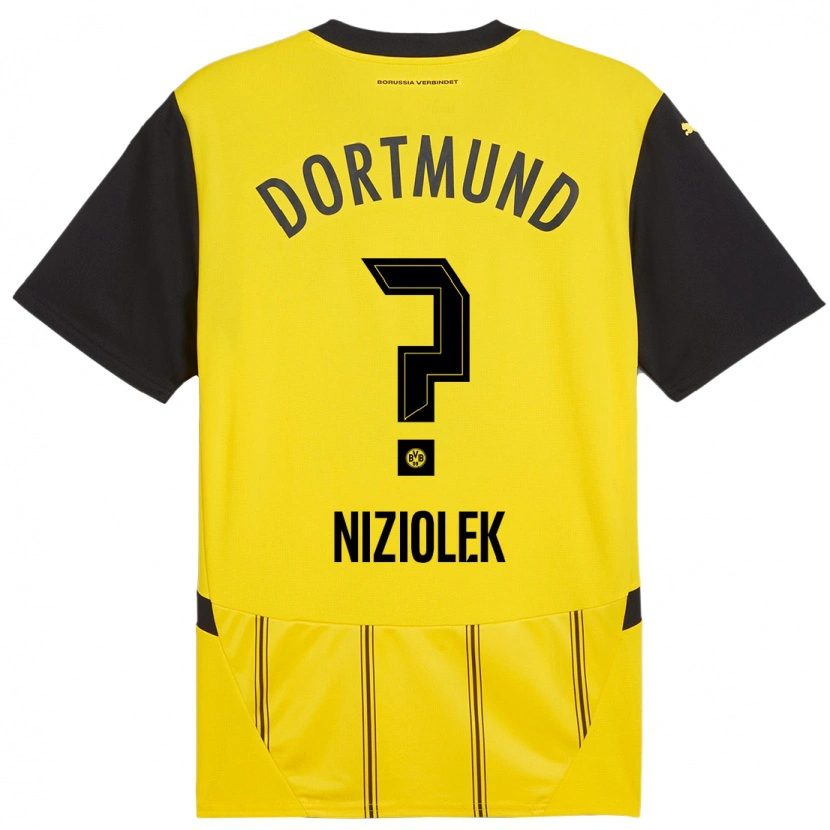 Danxen Donna Maglia Alex Niziolek #0 Giallo Nero Kit Gara Home 2024/25 Maglietta