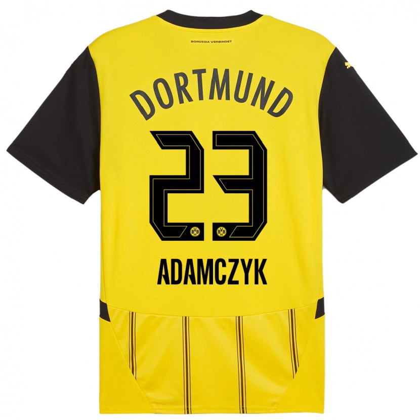 Danxen Donna Maglia Nico Adamczyk #23 Giallo Nero Kit Gara Home 2024/25 Maglietta