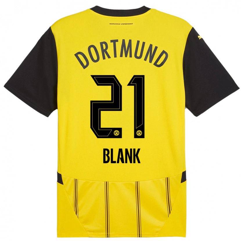 Danxen Donna Maglia Hendry Blank #21 Giallo Nero Kit Gara Home 2024/25 Maglietta