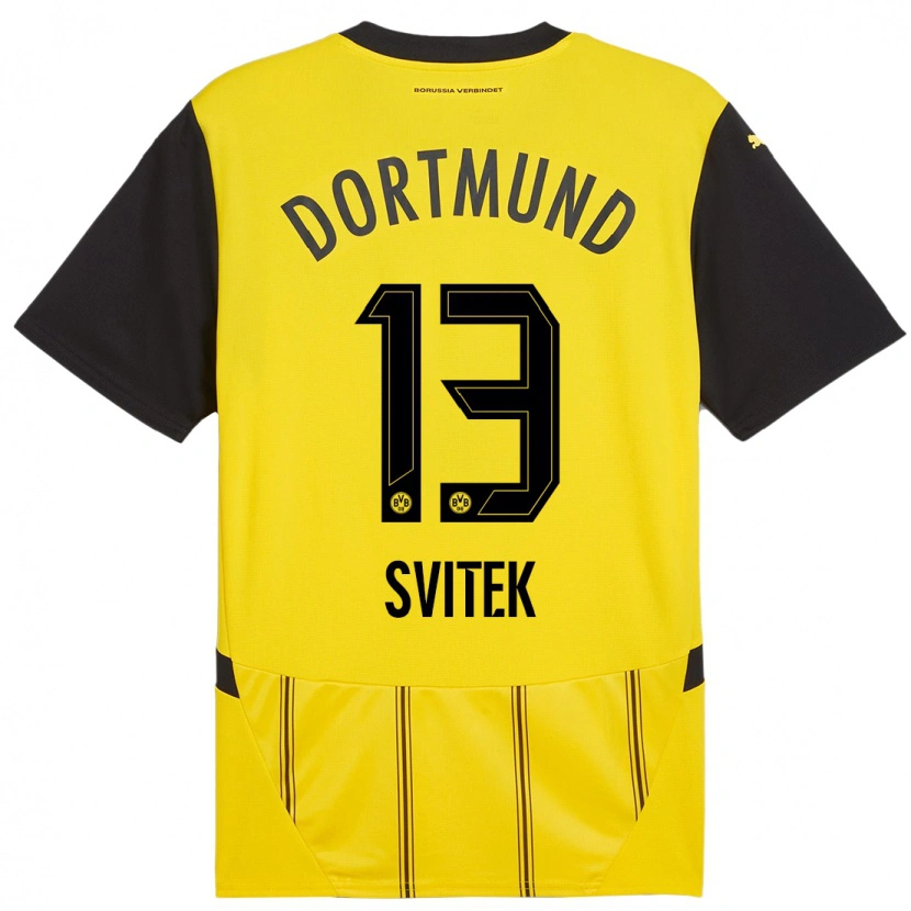 Danxen Donna Maglia Leon Svitek #13 Giallo Nero Kit Gara Home 2024/25 Maglietta