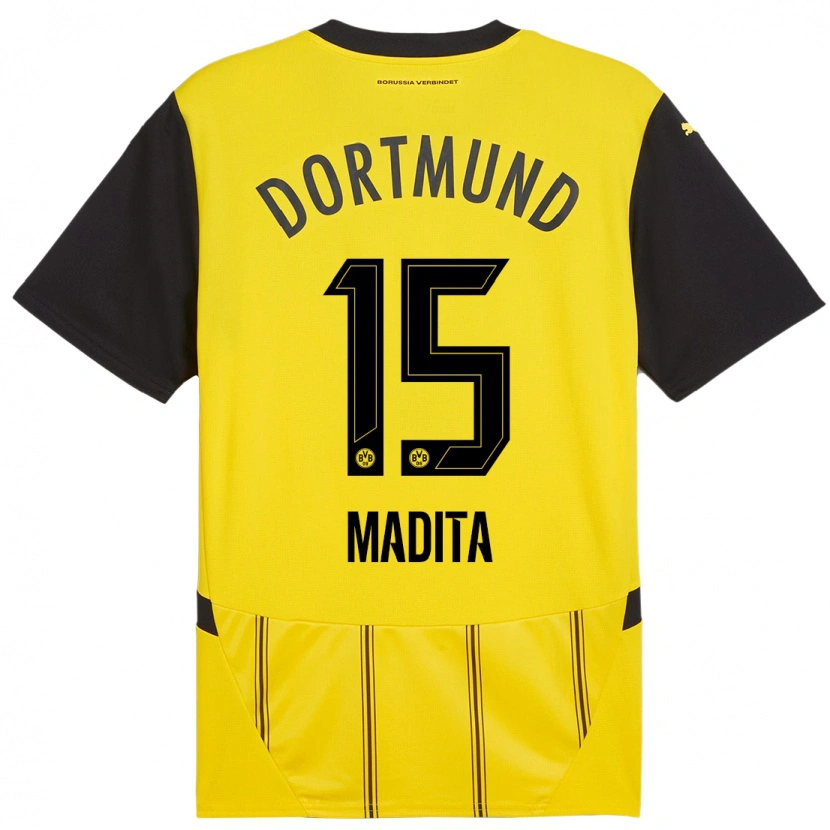 Danxen Donna Maglia Kohorst Madita #15 Giallo Nero Kit Gara Home 2024/25 Maglietta