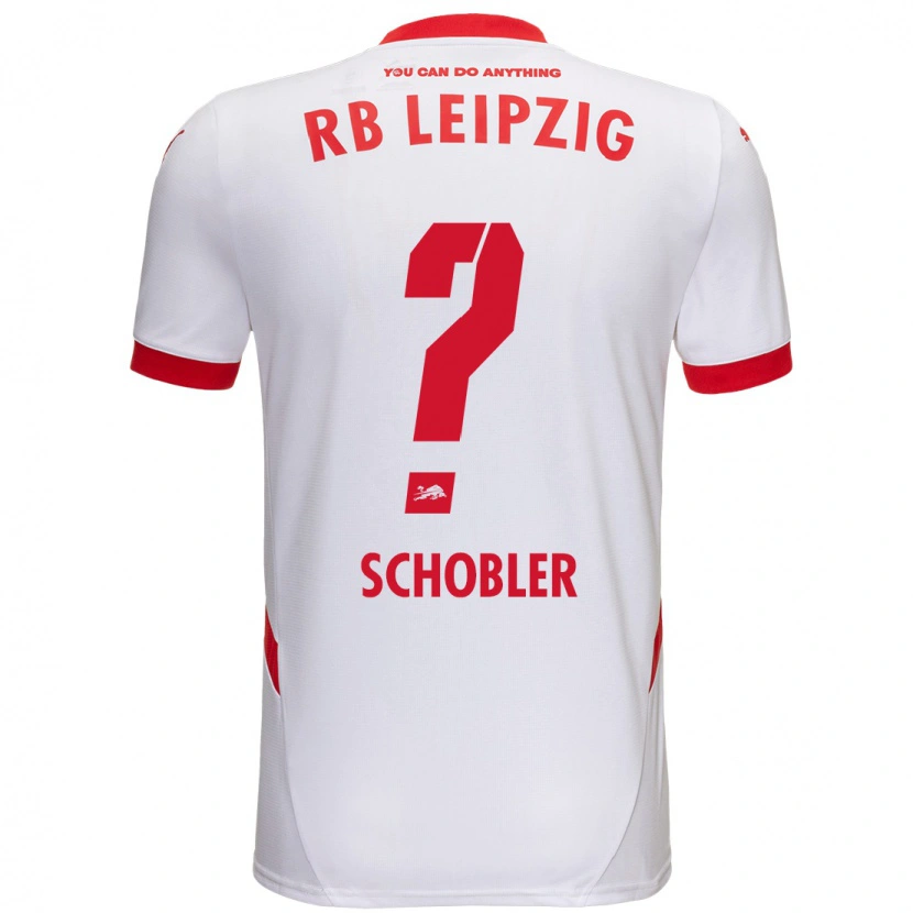 Danxen Donna Maglia Laurin Schößler #0 Bianco Rosso Kit Gara Home 2024/25 Maglietta