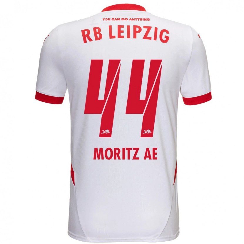 Danxen Donna Maglia Moritz Aé #44 Bianco Rosso Kit Gara Home 2024/25 Maglietta