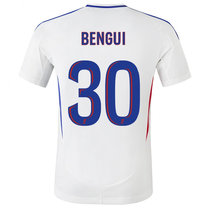 Danxen Donna Maglia Justin Bengui Joao #30 Bianco Blu Kit Gara Home 2024/25 Maglietta