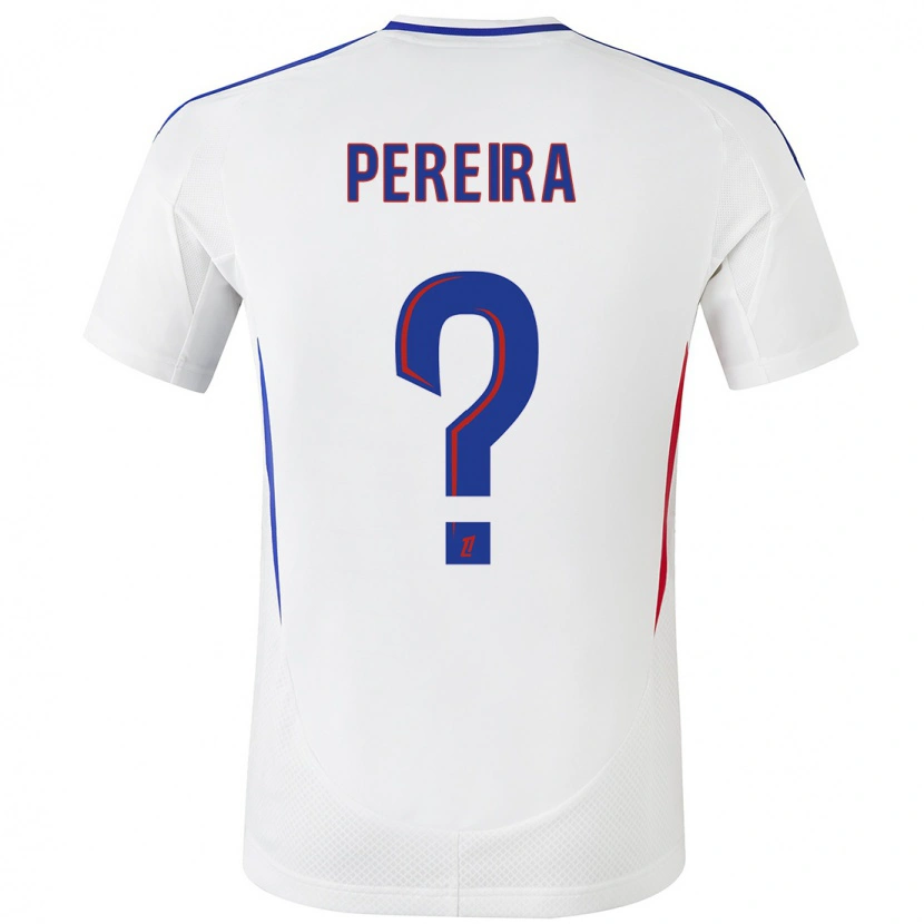 Danxen Donna Maglia Matéo Pereira #0 Bianco Blu Kit Gara Home 2024/25 Maglietta