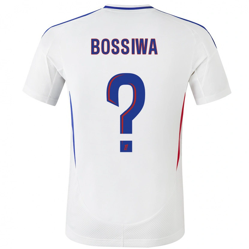 Danxen Donna Maglia Samuel Bossiwa #0 Bianco Blu Kit Gara Home 2024/25 Maglietta