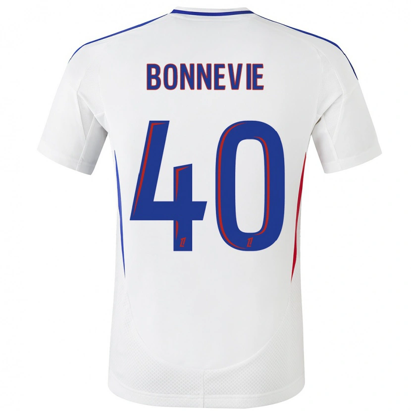 Danxen Donna Maglia Kayne Bonnevie #40 Bianco Blu Kit Gara Home 2024/25 Maglietta