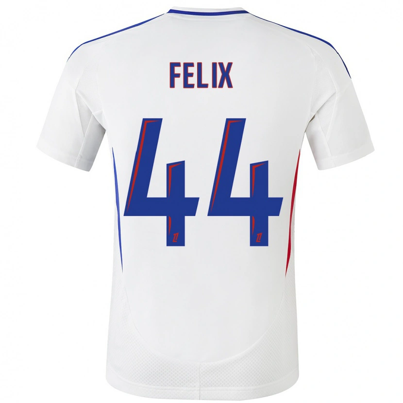 Danxen Donna Maglia Marley Felix #44 Bianco Blu Kit Gara Home 2024/25 Maglietta