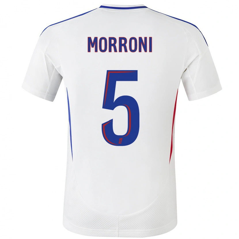 Danxen Donna Maglia Perle Morroni #5 Bianco Blu Kit Gara Home 2024/25 Maglietta