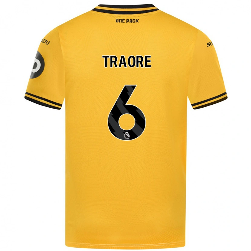 Danxen Donna Maglia Boubacar Traoré #6 Giallo Kit Gara Home 2024/25 Maglietta