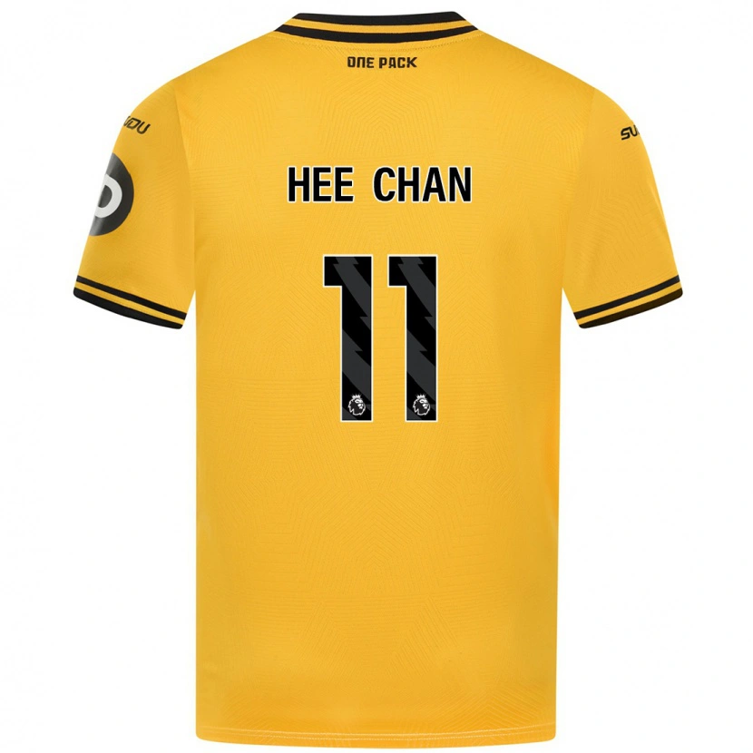 Danxen Donna Maglia Hee-Chan Hwang #11 Giallo Kit Gara Home 2024/25 Maglietta