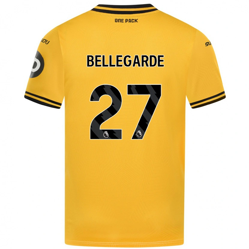 Danxen Donna Maglia Jean-Ricner Bellegarde #27 Giallo Kit Gara Home 2024/25 Maglietta