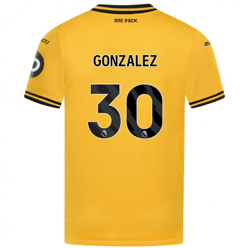 Danxen Donna Maglia Enso González #30 Giallo Kit Gara Home 2024/25 Maglietta