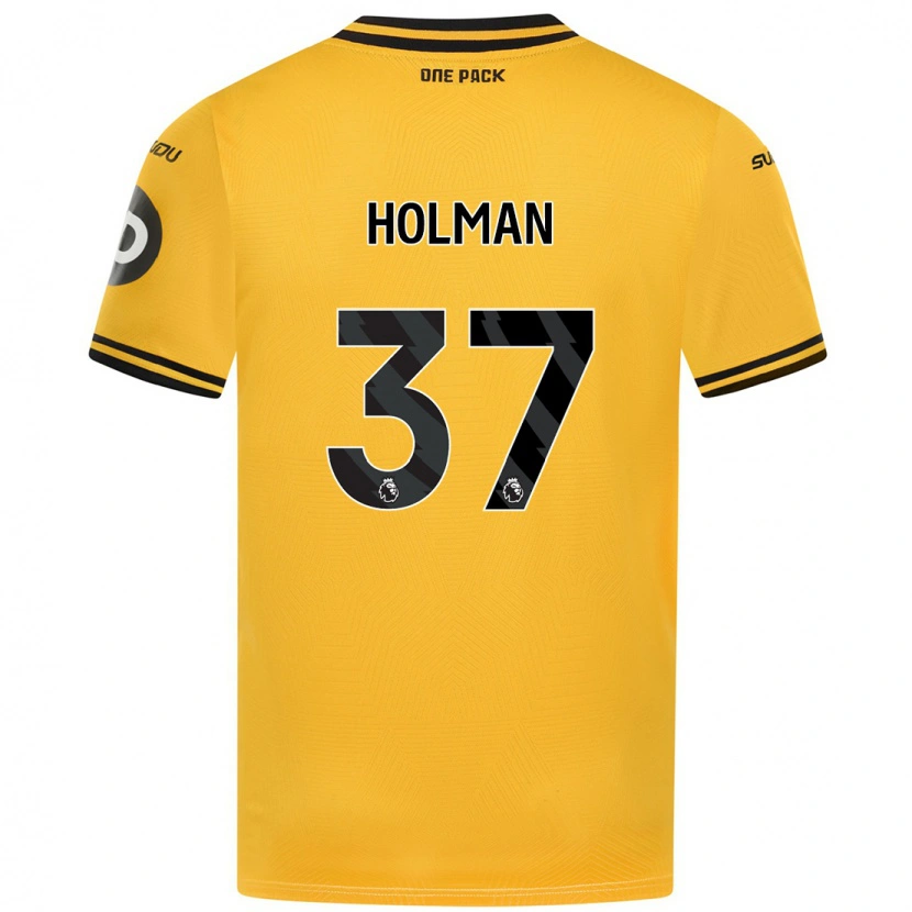 Danxen Donna Maglia Fletcher Holman #37 Giallo Kit Gara Home 2024/25 Maglietta