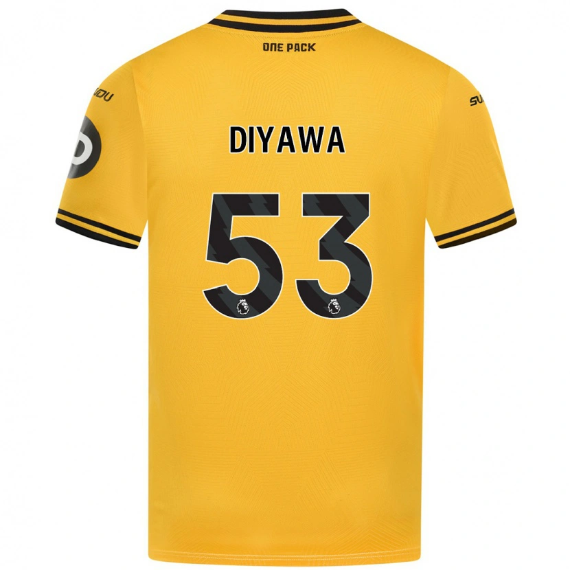 Danxen Donna Maglia Aaron Keto-Diyawa #53 Giallo Kit Gara Home 2024/25 Maglietta