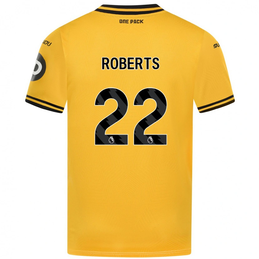 Danxen Donna Maglia Beth Roberts #22 Giallo Kit Gara Home 2024/25 Maglietta