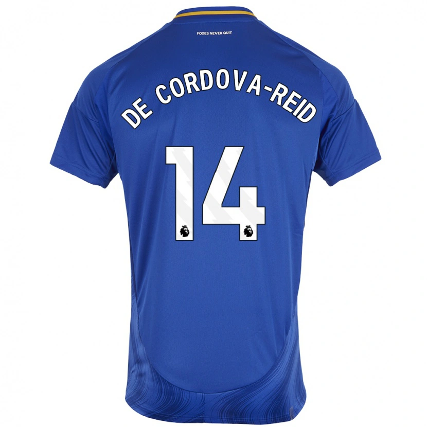 Danxen Donna Maglia Bobby De Cordova-Reid #14 Blu Bianco Kit Gara Home 2024/25 Maglietta