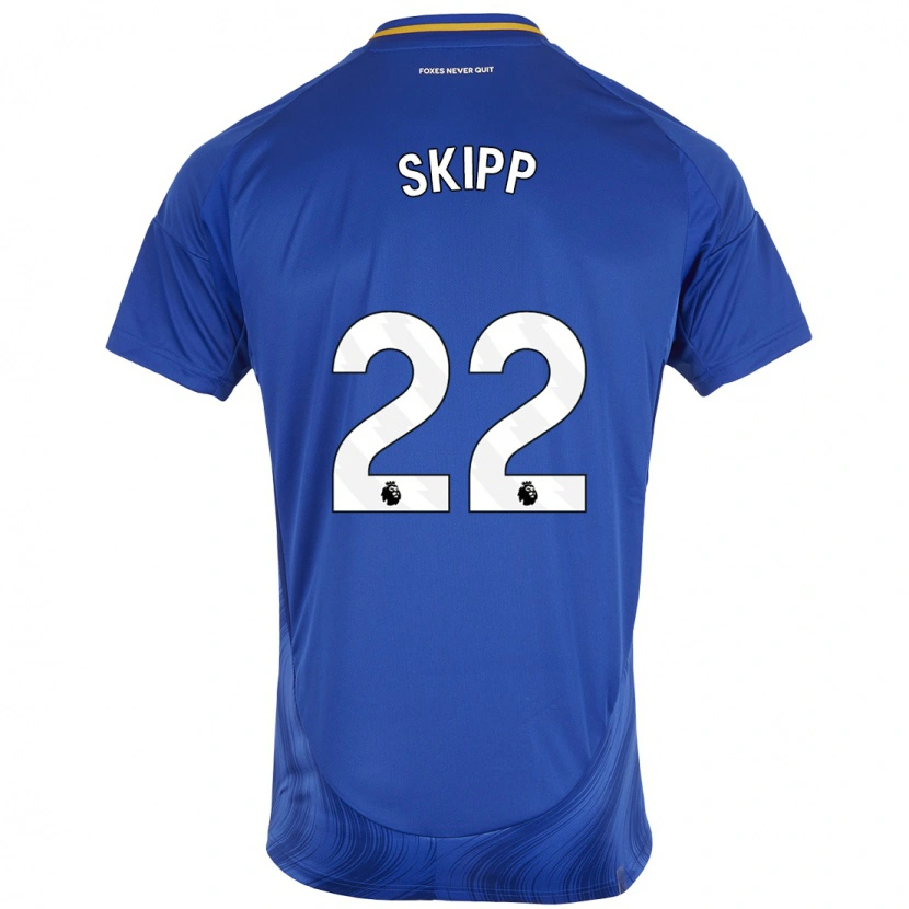 Danxen Donna Maglia Oliver Skipp #22 Blu Bianco Kit Gara Home 2024/25 Maglietta