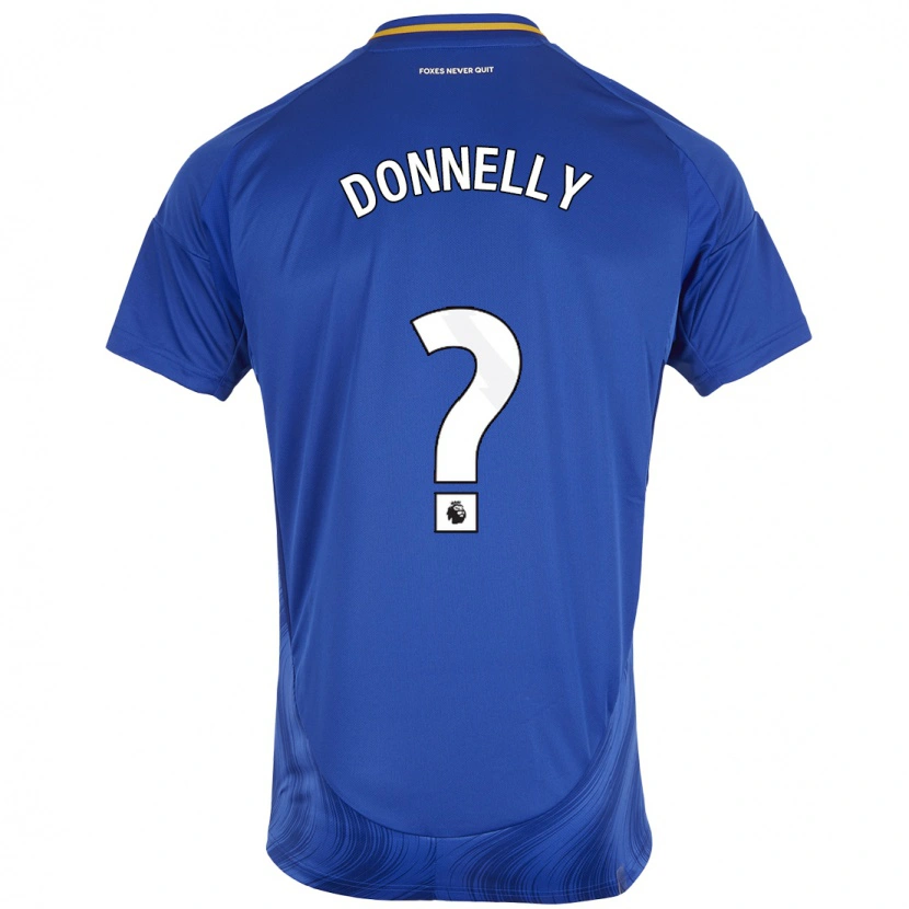 Danxen Donna Maglia Ryan Donnelly #0 Blu Bianco Kit Gara Home 2024/25 Maglietta