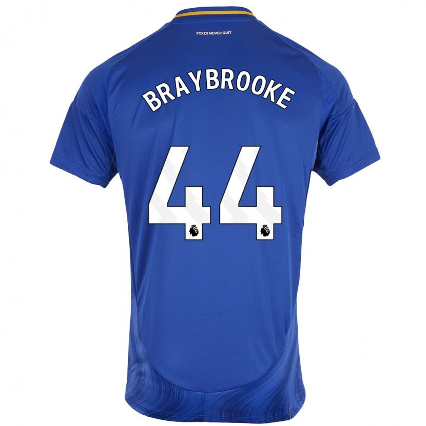 Danxen Donna Maglia Sammy Braybrooke #44 Blu Bianco Kit Gara Home 2024/25 Maglietta