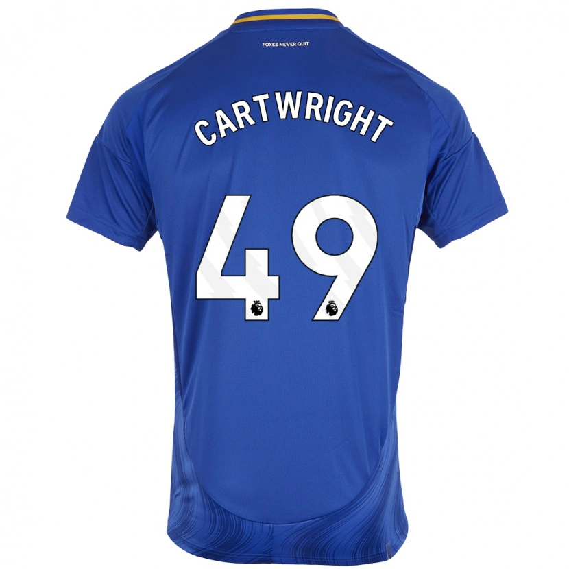 Danxen Donna Maglia Henry Cartwright #49 Blu Bianco Kit Gara Home 2024/25 Maglietta