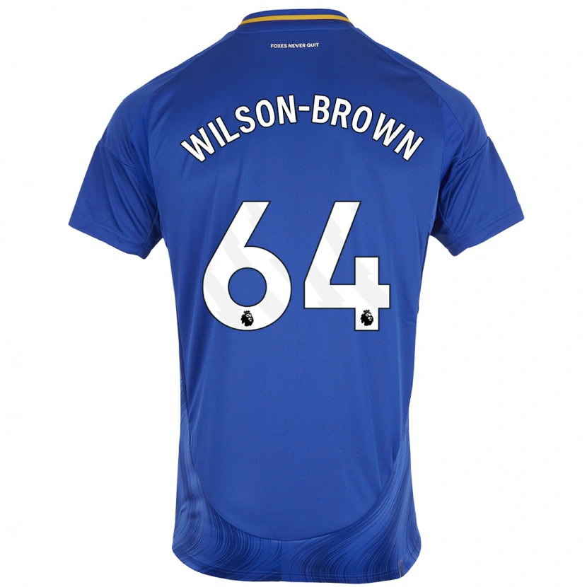 Danxen Donna Maglia Tom Wilson-Brown #64 Blu Bianco Kit Gara Home 2024/25 Maglietta