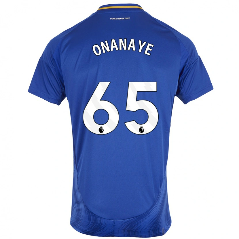 Danxen Donna Maglia Toby Onanaye #65 Blu Bianco Kit Gara Home 2024/25 Maglietta